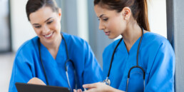 2 nurses navigating staffing shortage