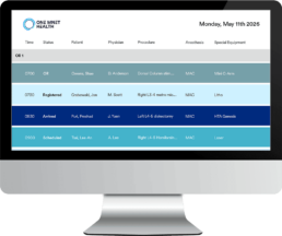 Big Board - real-time patient tracking system with OR View