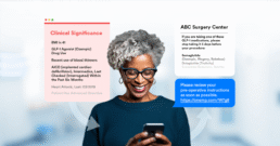 Surgery center team preparing patient for procedure