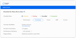Keep Track of Each Patient's Status with Medical Passport's Checklist